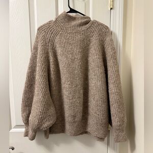 Zara Oversized Mock Neck Sweater